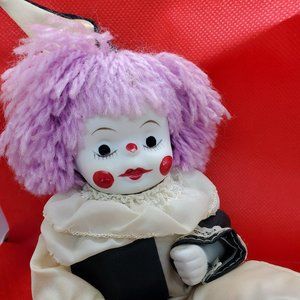 Pastel Goth Clown Doll